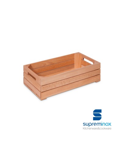 wooden box food display for catering gn 1/3