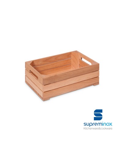 wooden box food display for catering gn 1/4