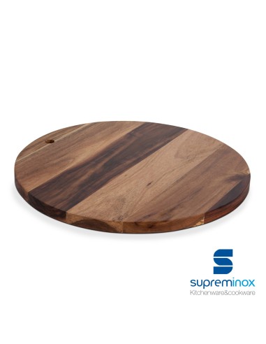 acacia serving board round