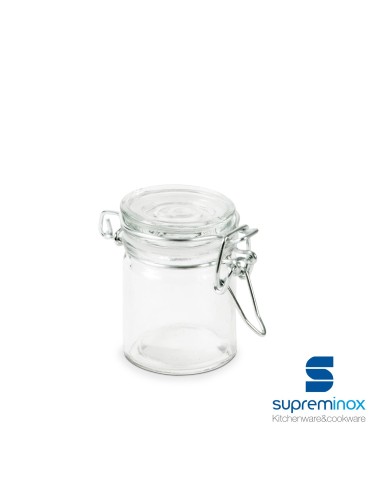 small airtight crystal jar