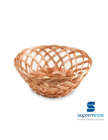 cestino poly-rattan intrecciato