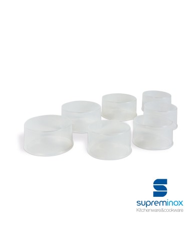 round food ring molds plastic - pack 4 u.