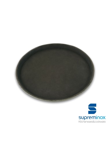 round non-slip fiber glass tray