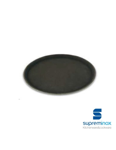 oval non-slip fiber glass tray