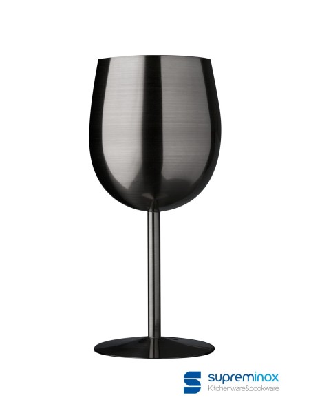 Ref: 8195G - Copa Vino Gris Mate 330 Ml 12un