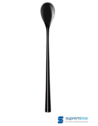 black cocktail spoon