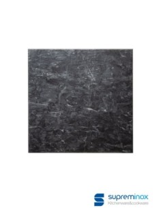 Ref: 1358 - Tabla Cuadrada De Marmol Negro 25X25X1 Cm. 8un