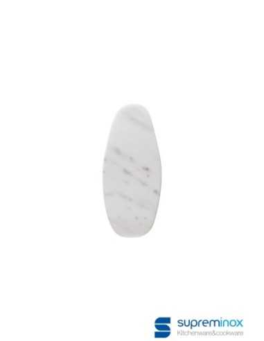 Tabla oval de marmol  blanco 20X8'5X1 cm