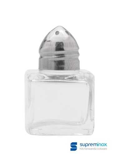 Mini salero cuadrado 15ml pack 12u/.