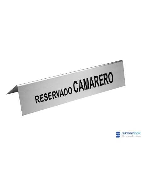 Ref: 8045 - Placa Reservado Camarero 12un