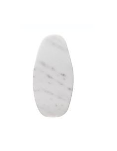 Tabla oval  de marmol blanco 30X13X1 cm