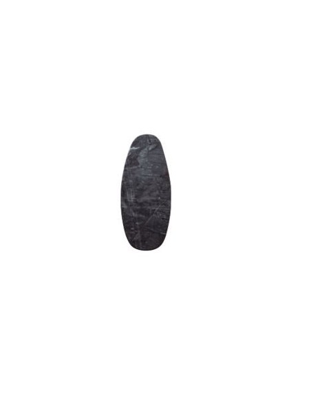 Ref: 1355 - Tabla Oval De Marmol Negro 30X13X1 Cm. 6un