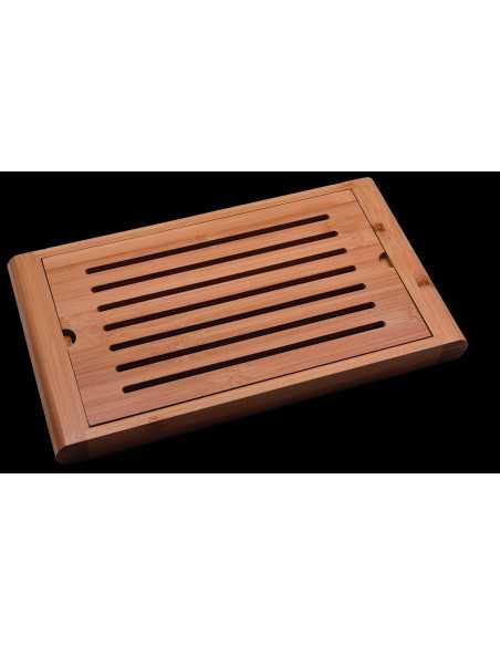 Tabla De Bambu Para Cortar Pan 2 Piezas 36X20,5X3,2 Cm 12un