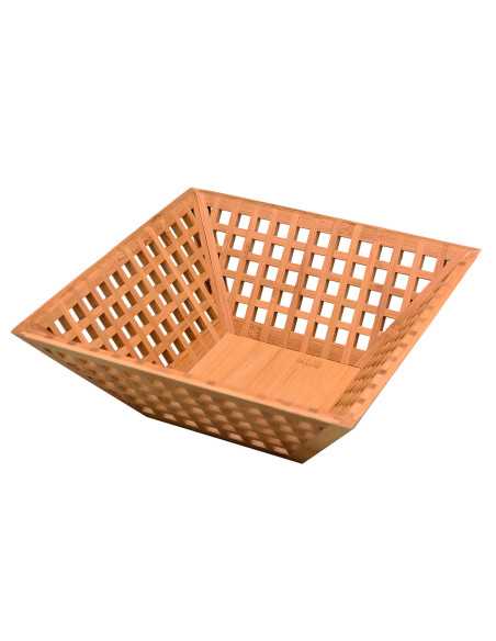 Cesta Buffet Bambu 28X28X9,8 Cm 6un