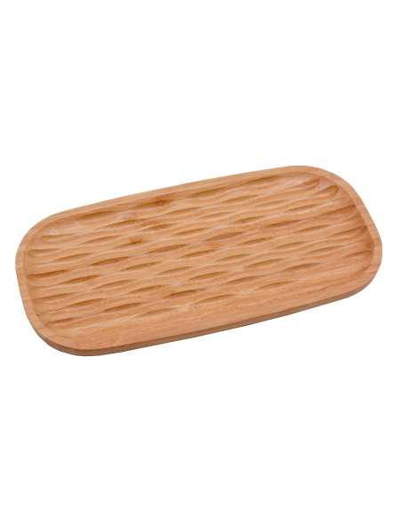 Bandeja Rustica Bambu 24X12X1,6 Cm 24un