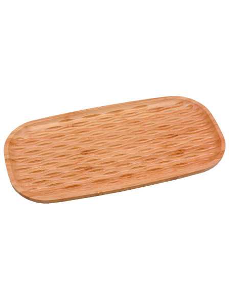 Bandeja Rustica Bambu 32X16X1,6 Cm 24un