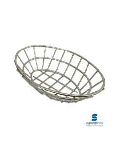 Ref:9413 Paneras inox.20x14x5.5 cm. 12 un