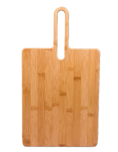 Tabla De Corte Bambu Con Asa 44X24X1,5 Cm 12un