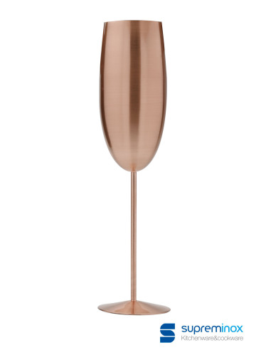 Ref: 8192N - Copa Champagne Alta Negro Brillo 275 Ml 1un