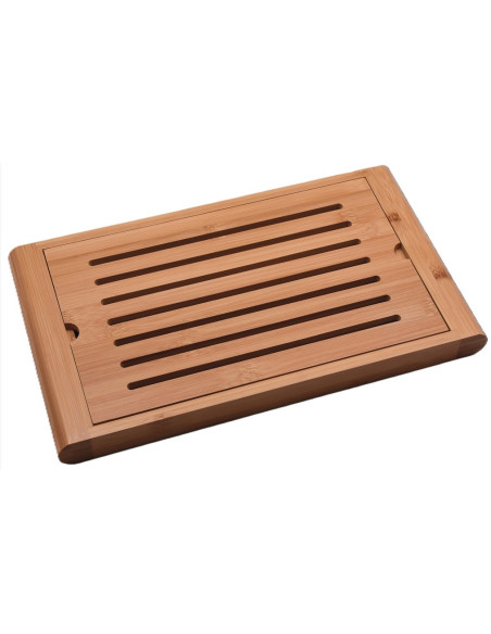 Tabla De Bambu Para Cortar Pan 2 Piezas 36X20,5X3,2 Cm 12un